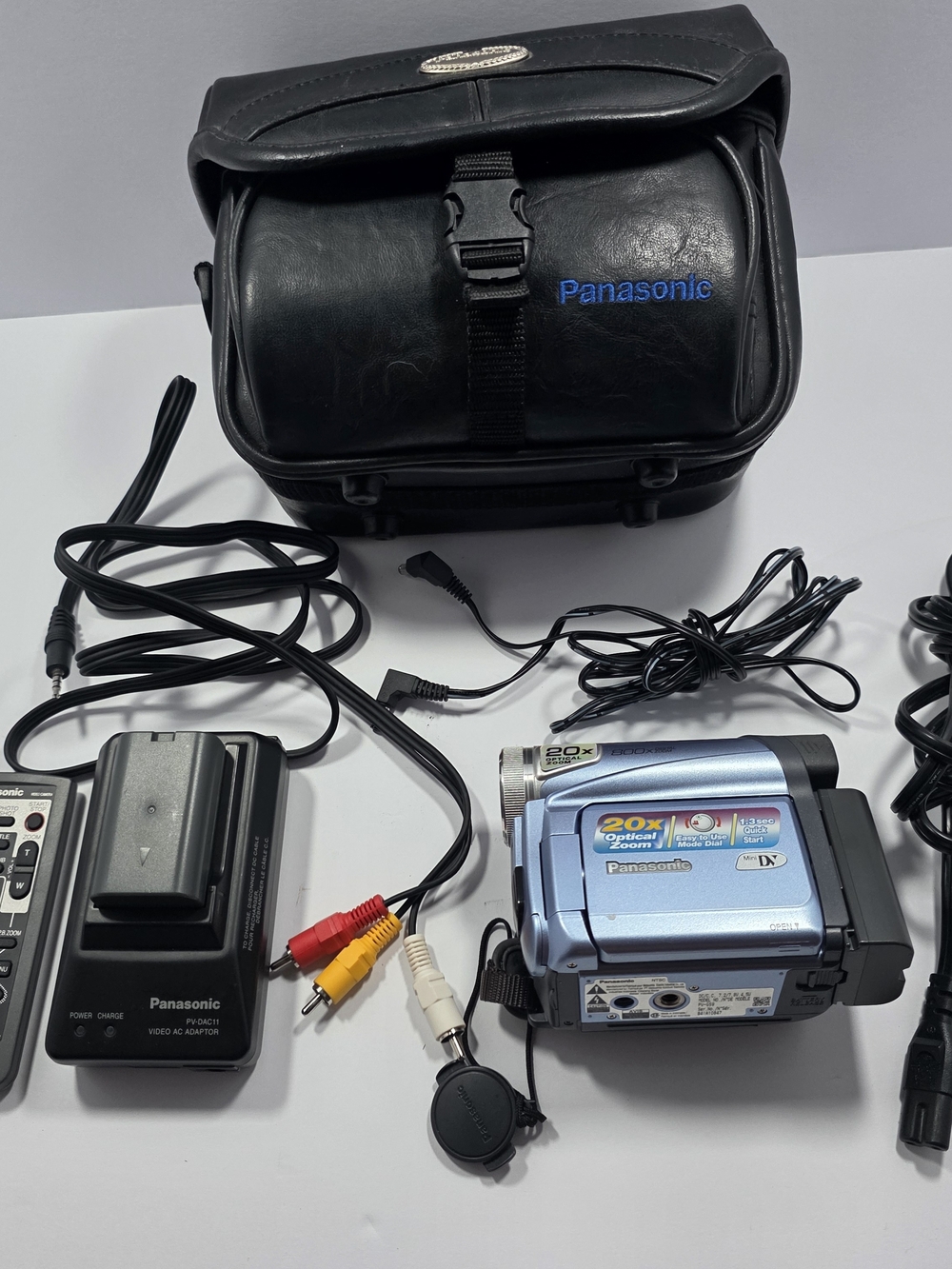 Panasonic Palmcorder PV-GS9 Panasonic Blue Portable Camcorder - Bundle